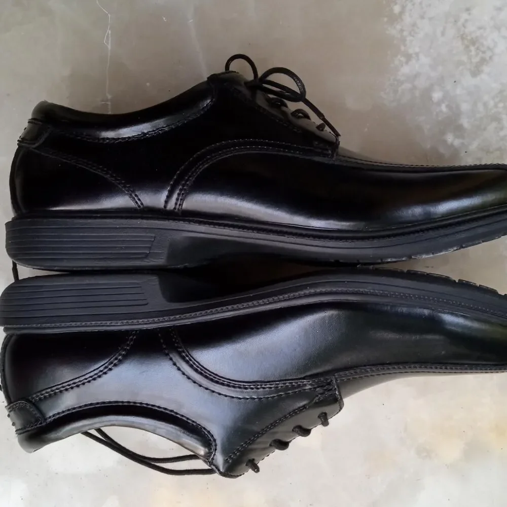 Nunn Bush Men's Black Walking Shoes Oxfords